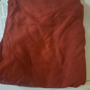 Cozy Reversable Red/tan Throw Blanket